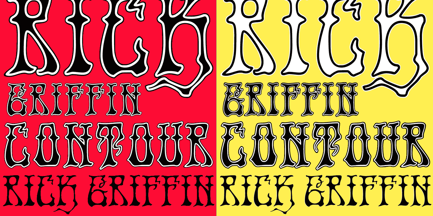 Rick Griffin Font Poster #1