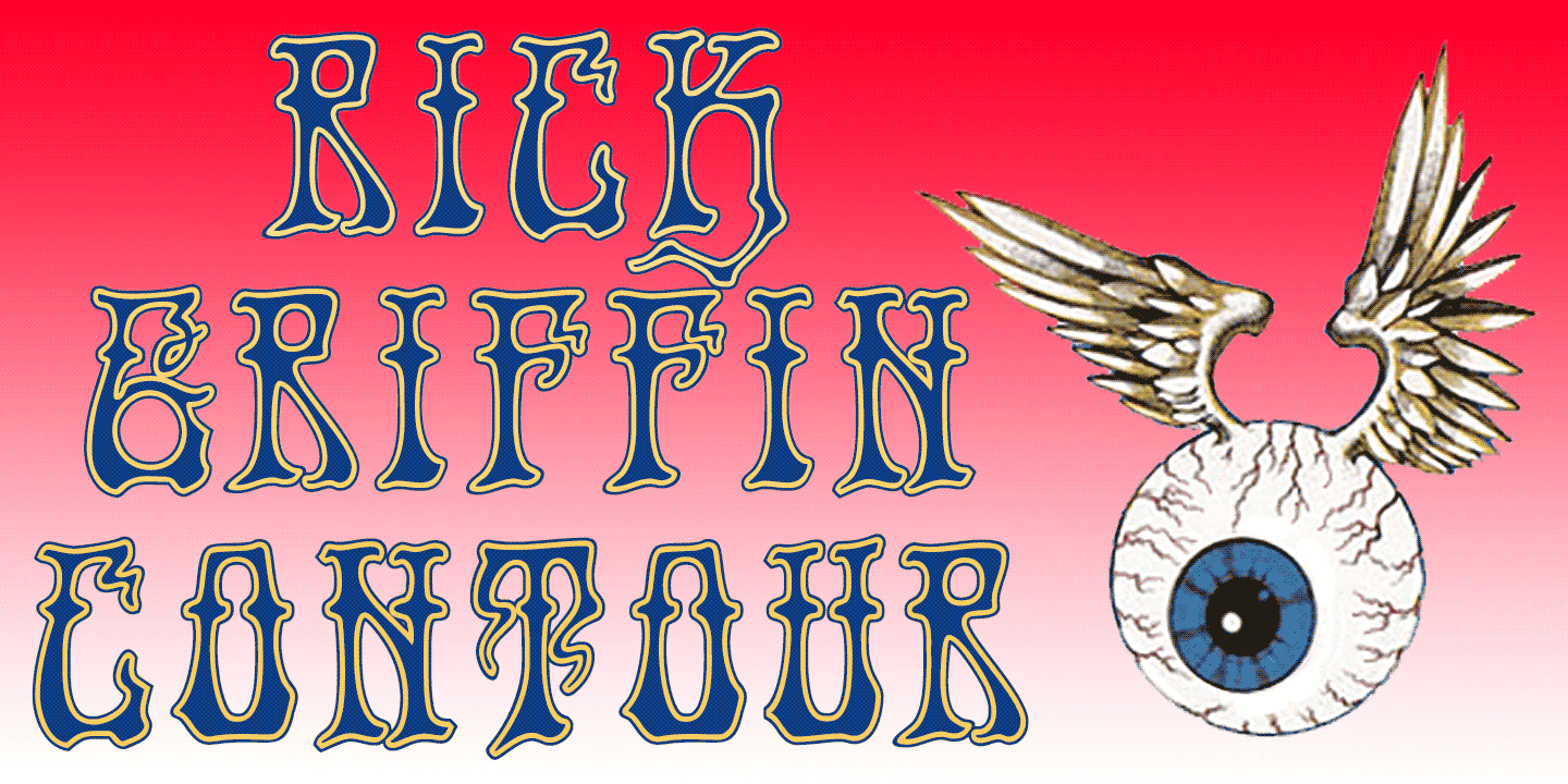 Rick Griffin Font Poster #1