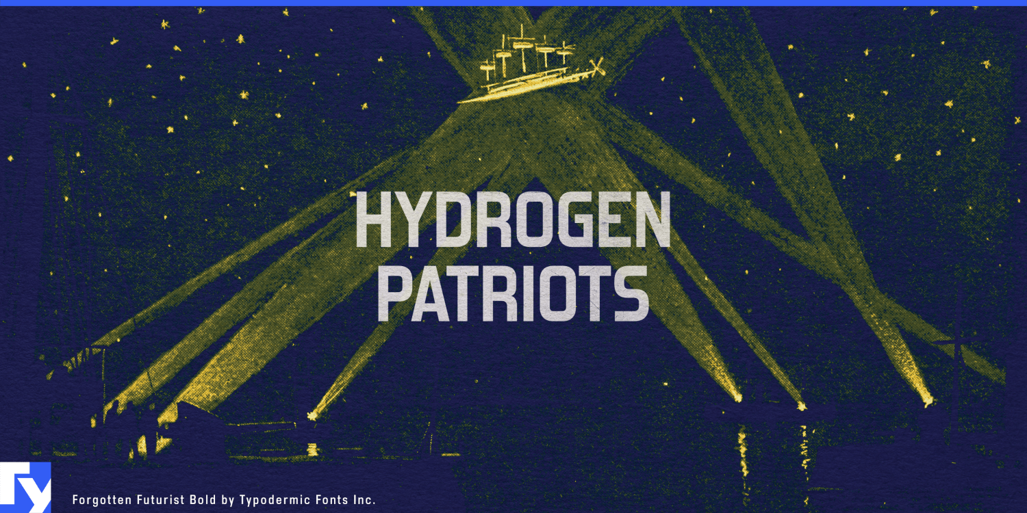 Forgotten Futurist Font Poster #1
