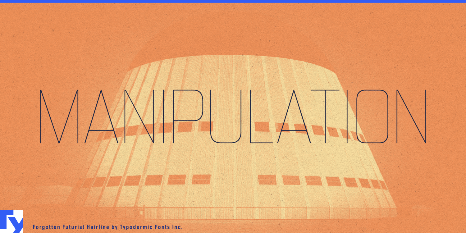 Forgotten Futurist Font Poster #1