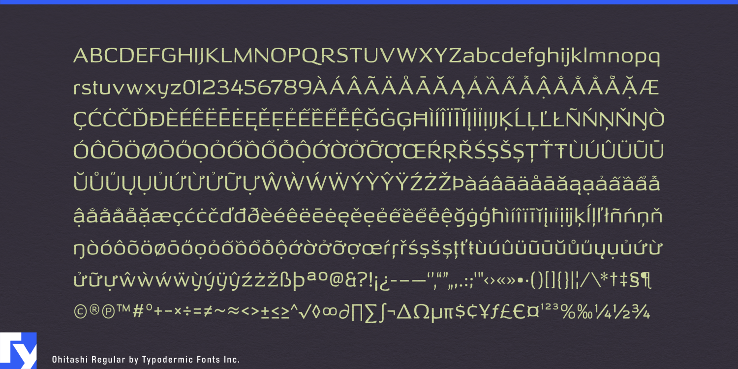 Ohitashi Font Poster #1