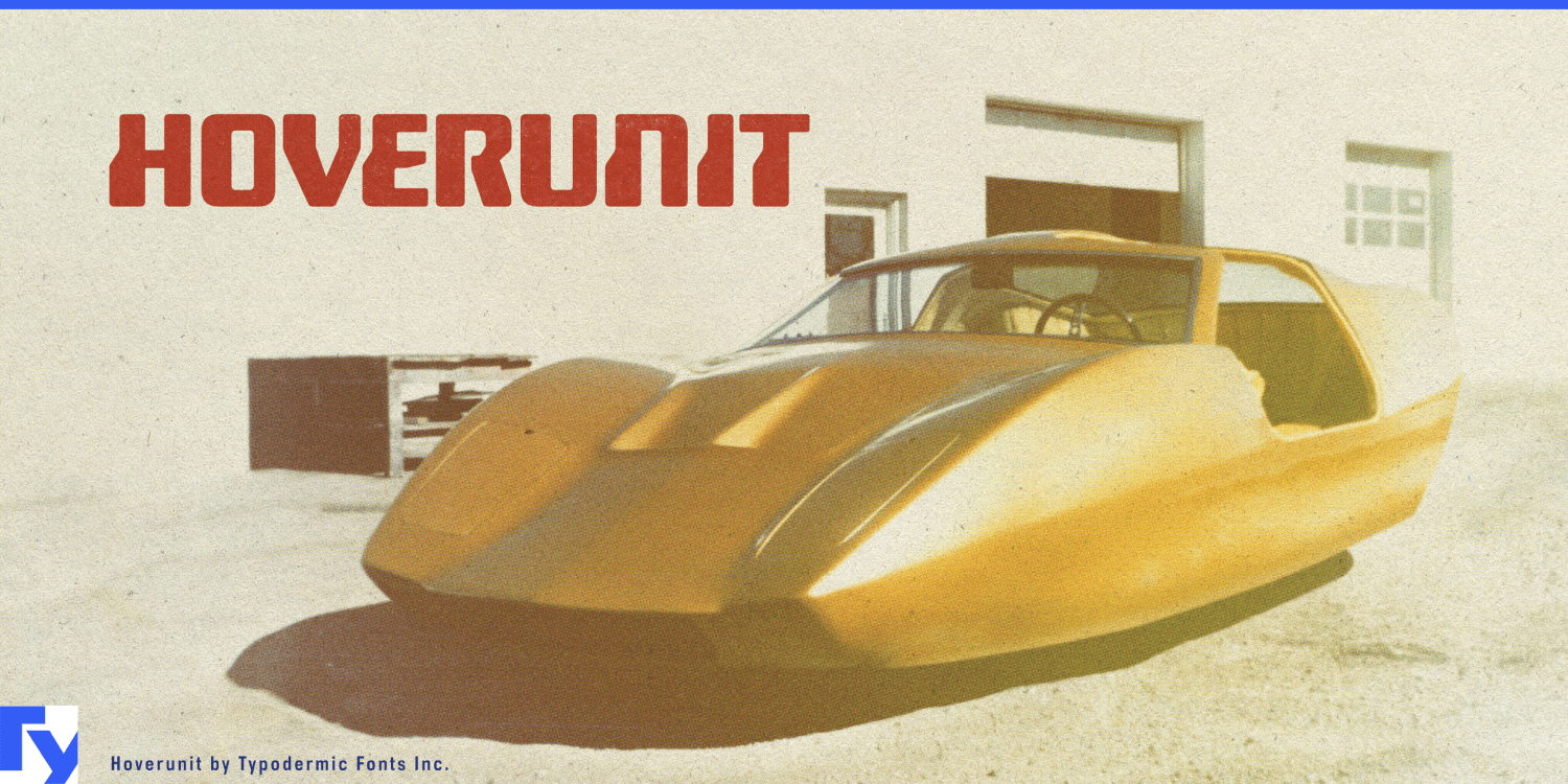 Hoverunit Font Poster #1