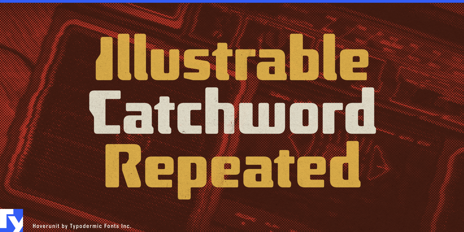 Hoverunit Font Poster #1