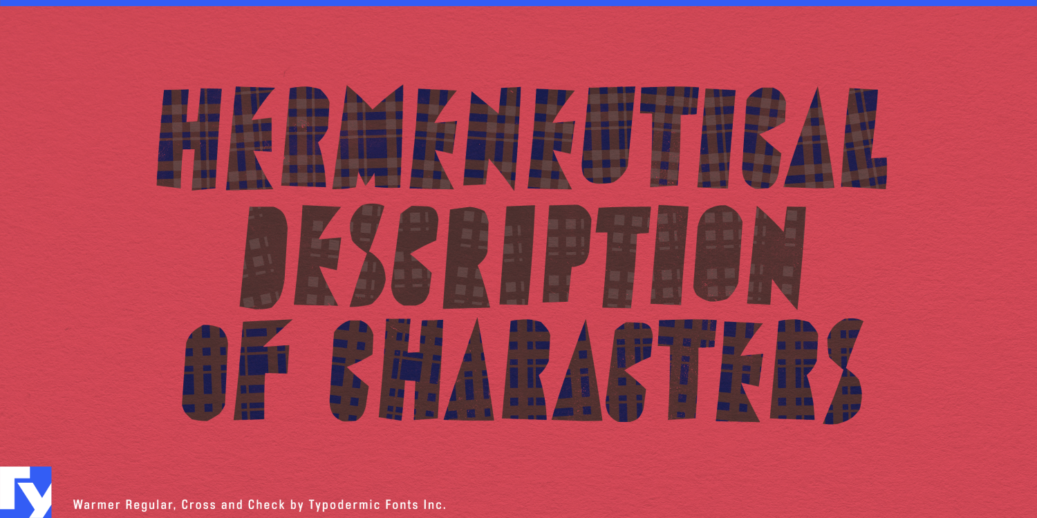 Warmer Font Poster #1