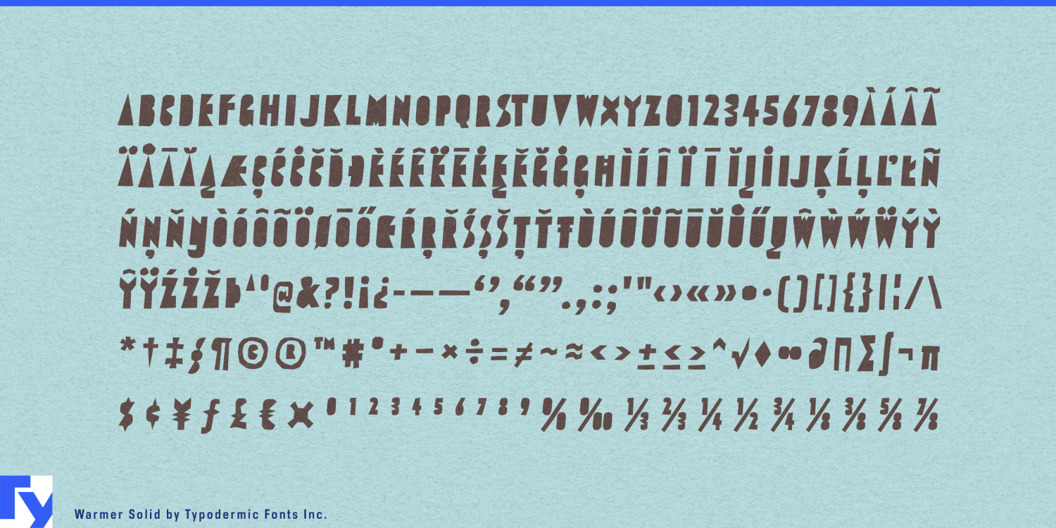 Warmer Font Poster #1