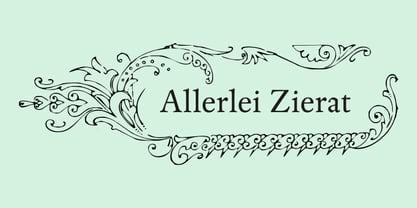Allerlei Zierat Font Poster #1