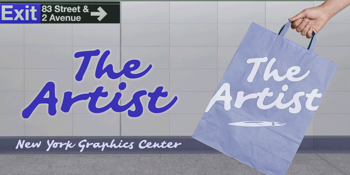 Artist Hand Font Poster #1