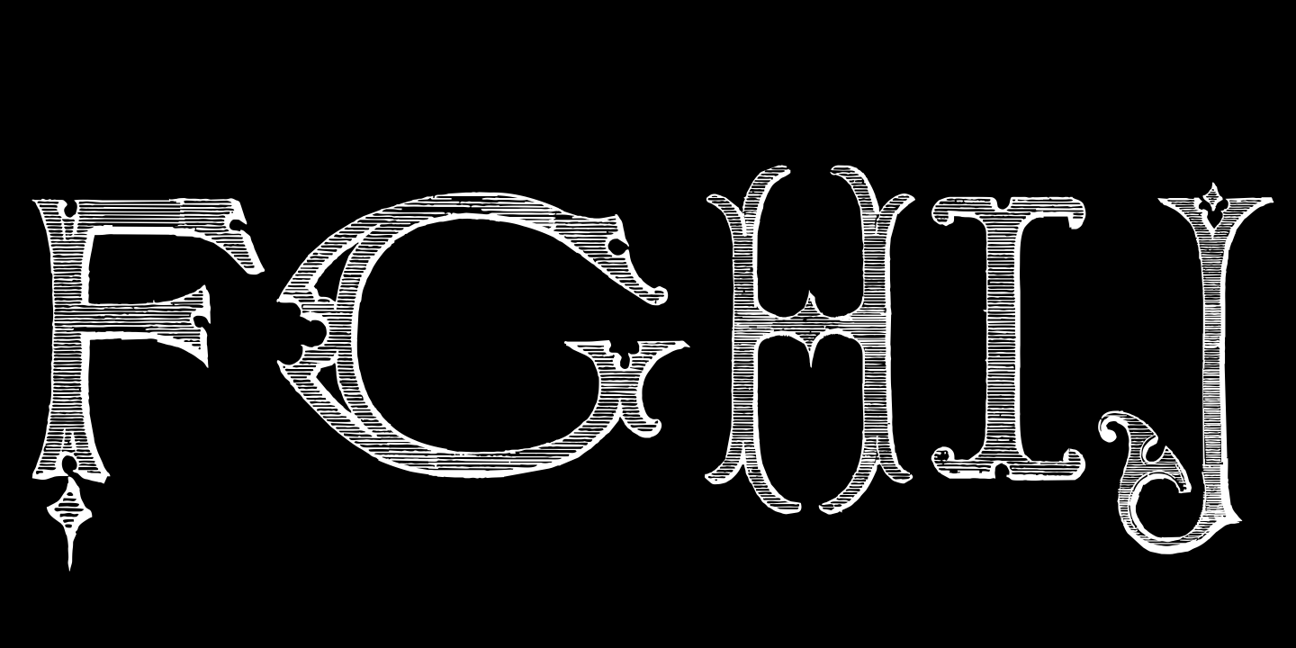Victorian Alphabets Font Poster #1