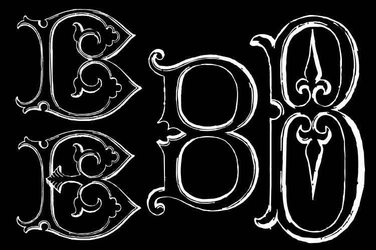 Victorian Alphabets Font Poster #1
