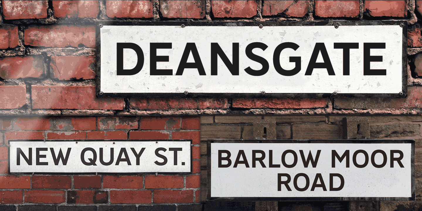 Deansgate Font Poster #1