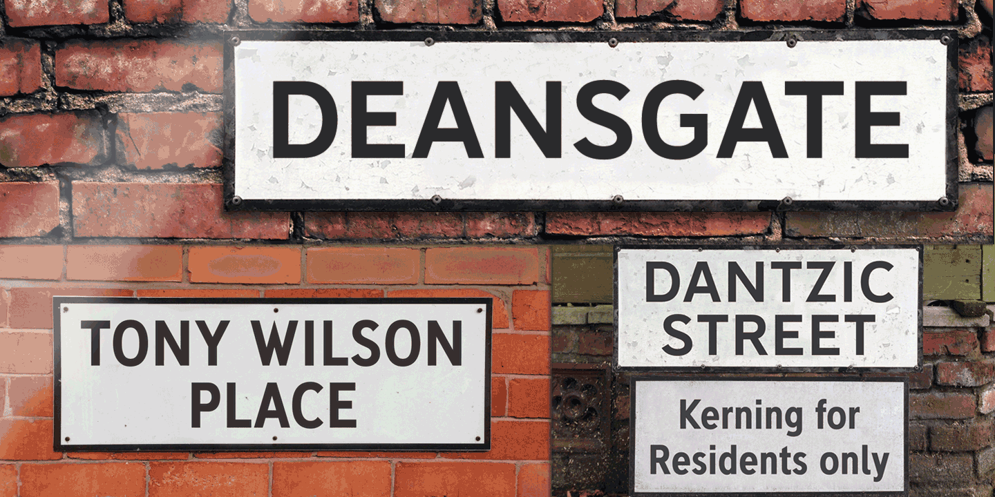 Deansgate Font Poster #1