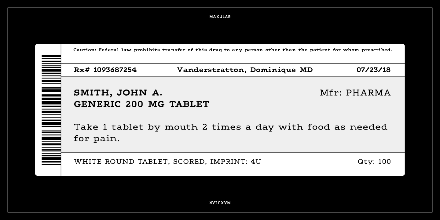 Maxular Font Poster #1