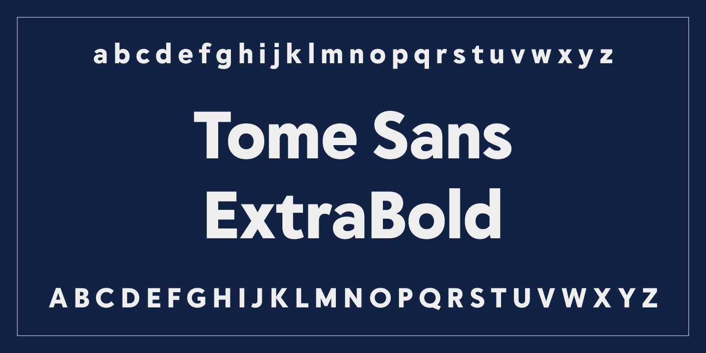 Tome Sans Font Poster #1