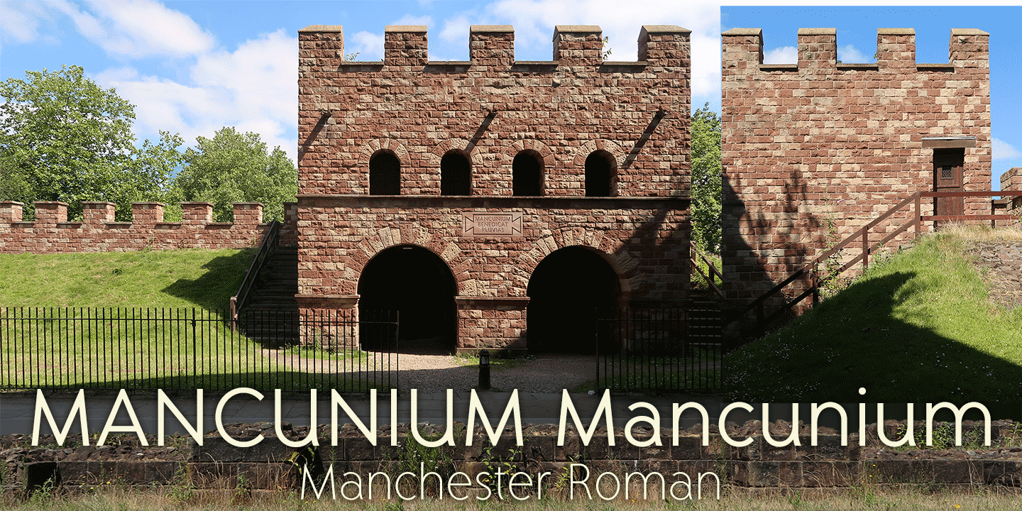 Mancunium Light & Medium Collection Font Poster #1