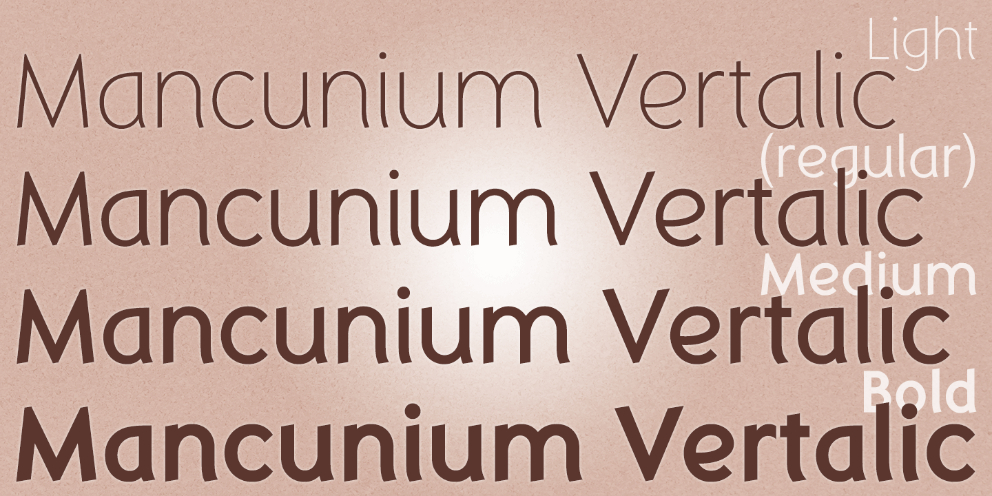 Mancunium Light & Medium Collection Font Poster #1