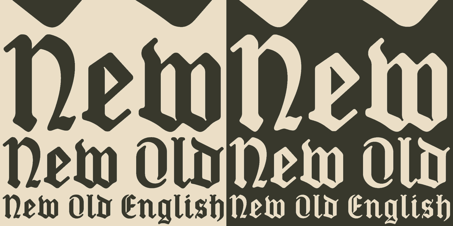 New Old English Font Poster #1