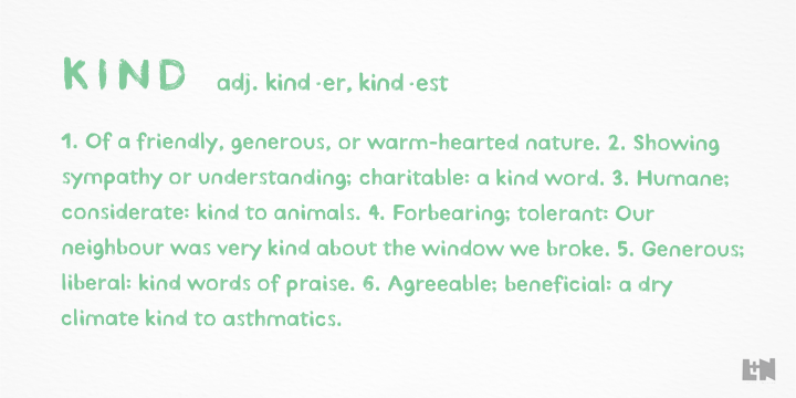 Kind Type Font Poster #1
