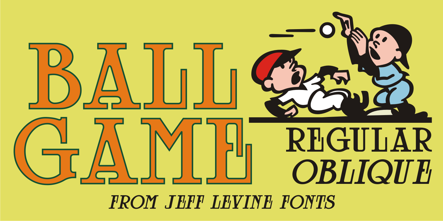 Ball Game Font Poster #1