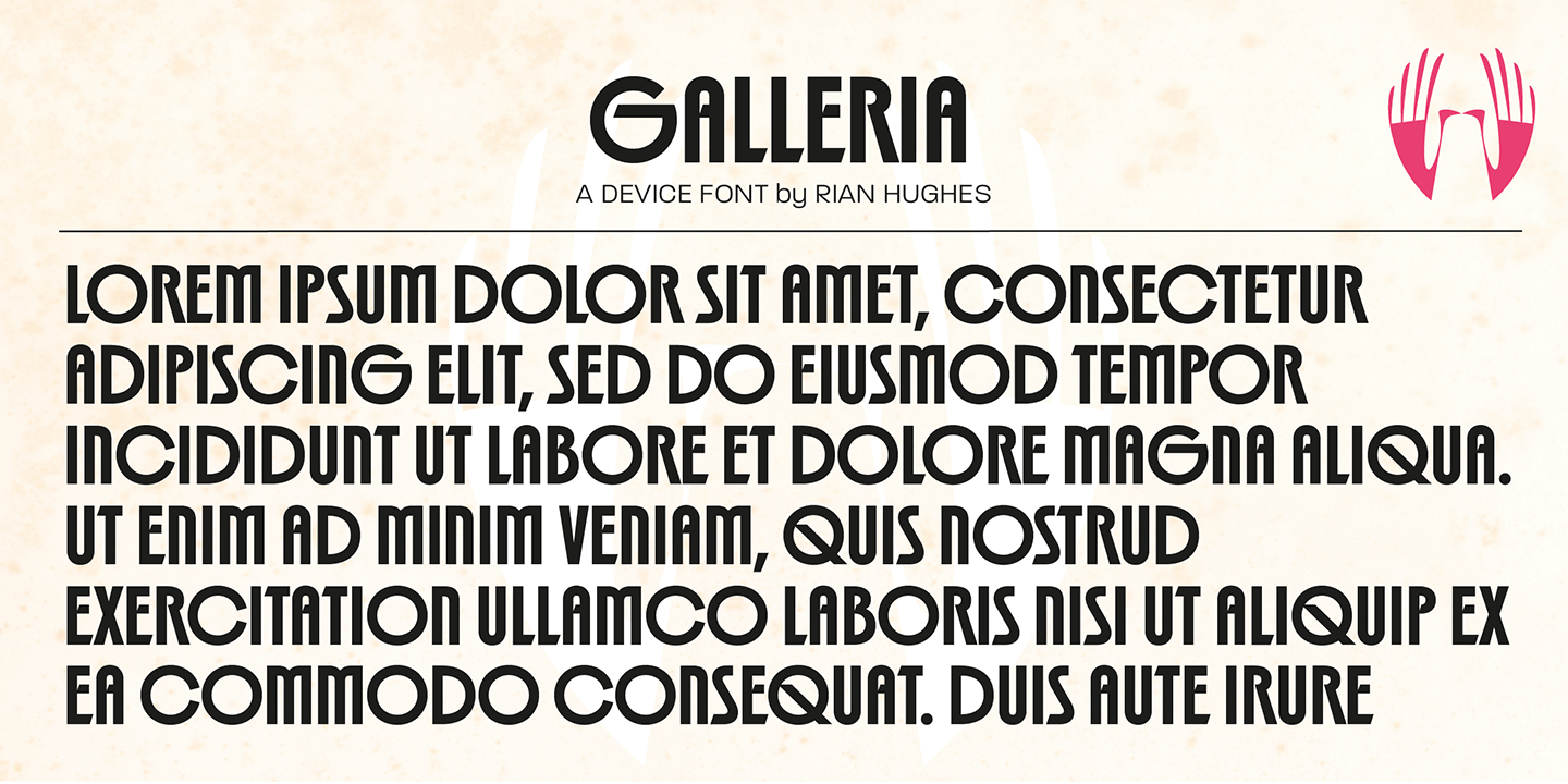 Galleria Font Poster #1