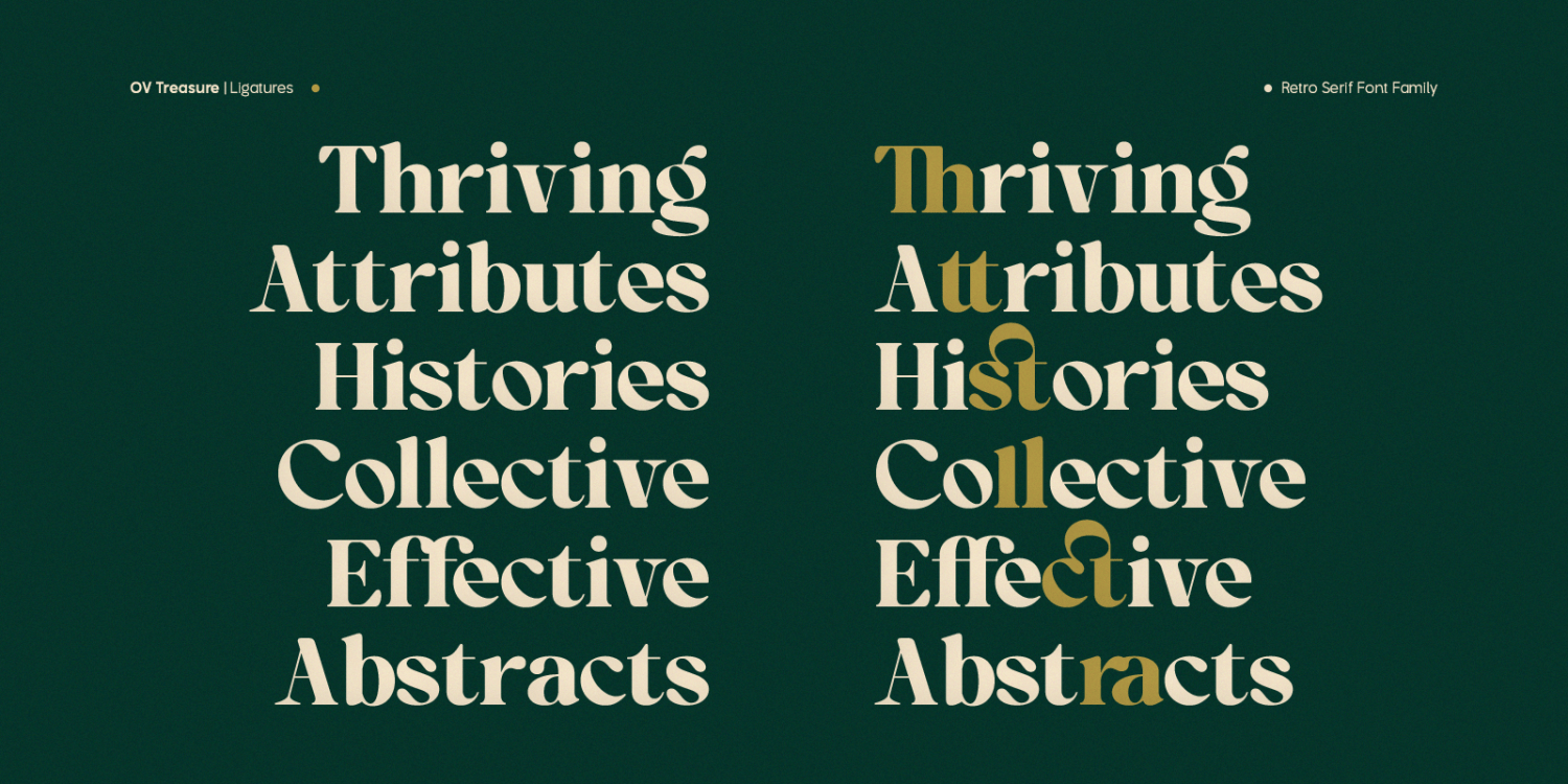 OV Treasure Font Poster #1