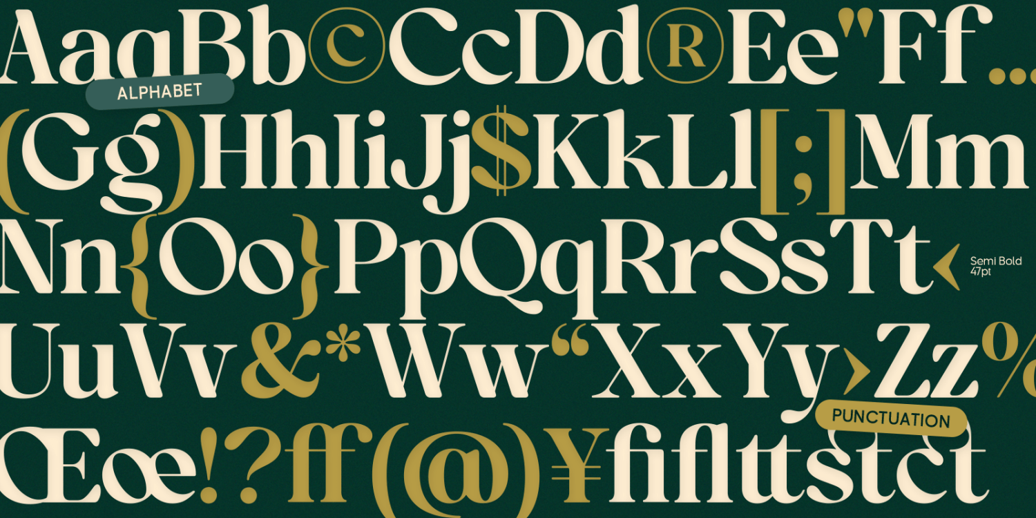 OV Treasure Font Poster #1