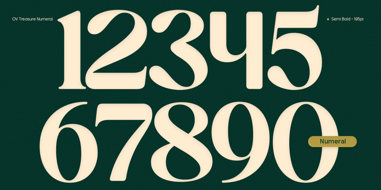 OV Treasure Font Poster #1