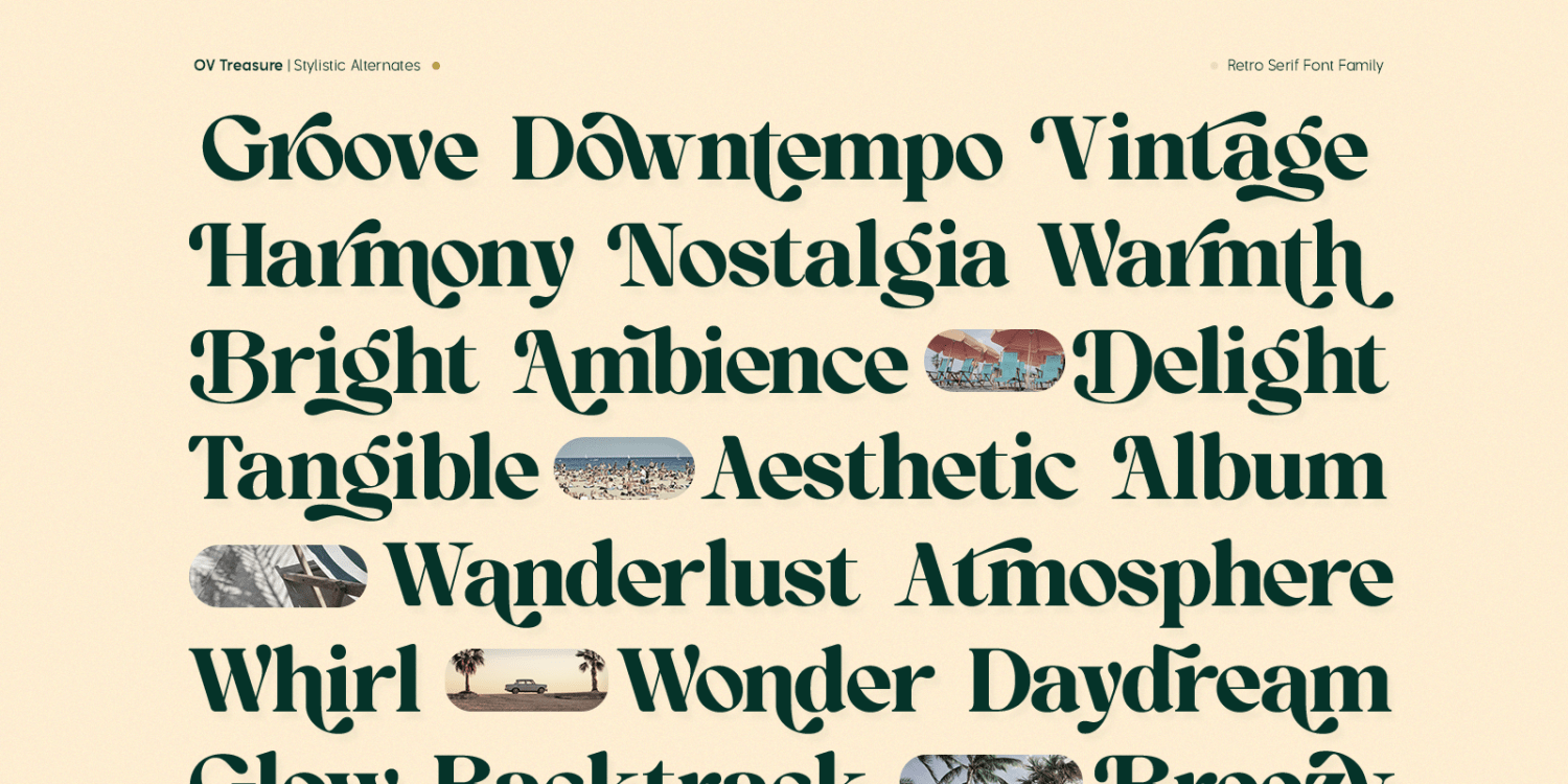 OV Treasure Font Poster #1