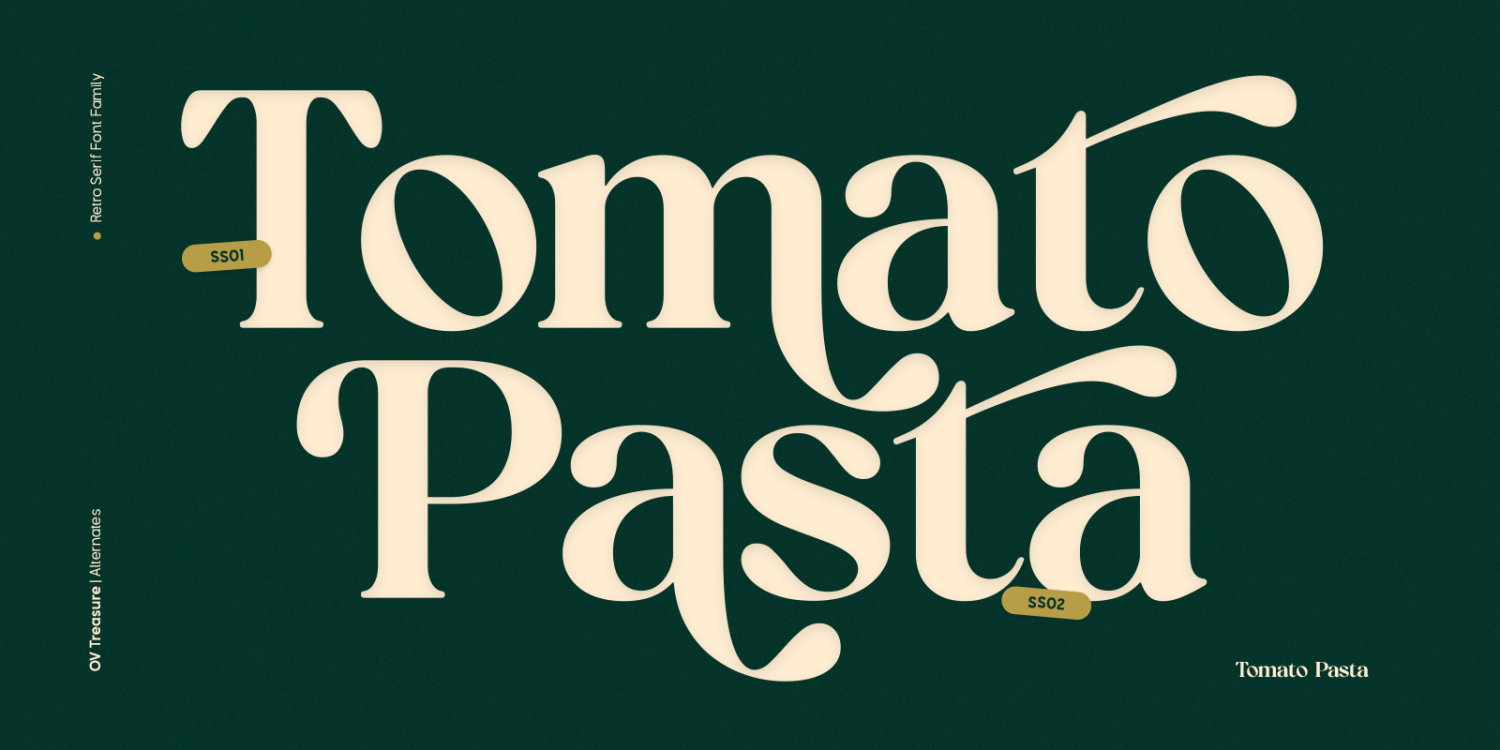 OV Treasure Font Poster #1