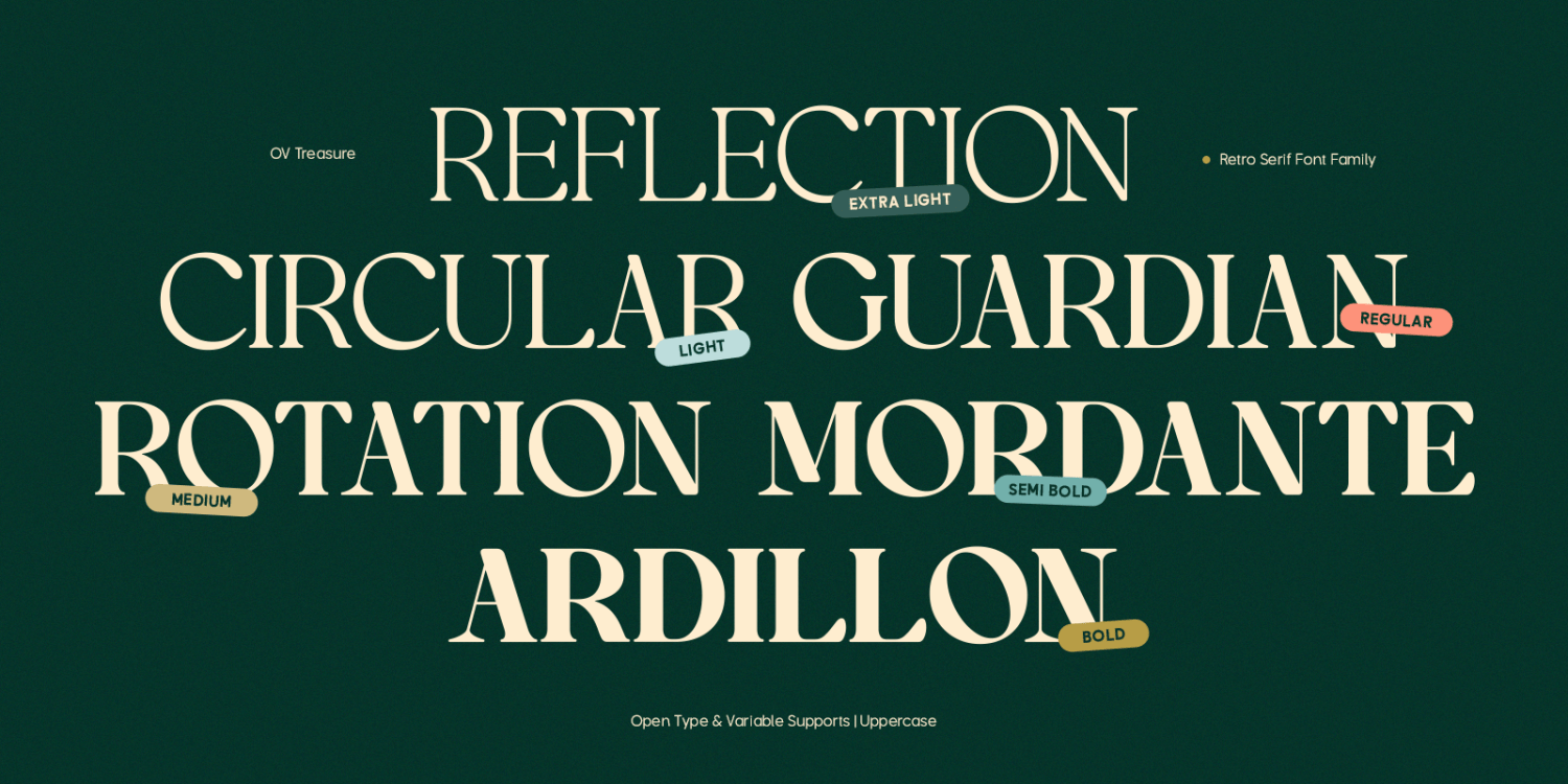 OV Treasure Font Poster #1