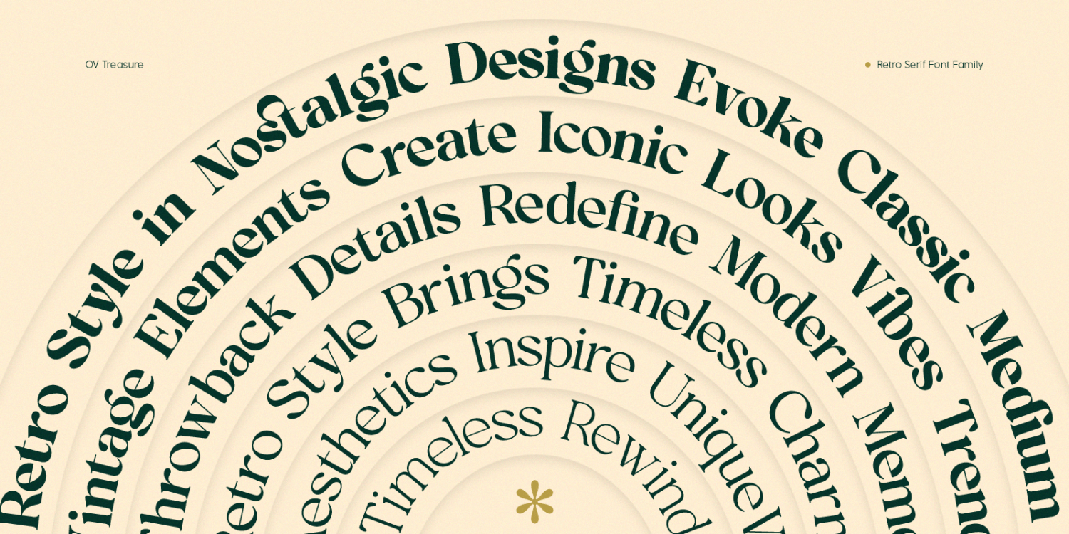 OV Treasure Font Poster #1