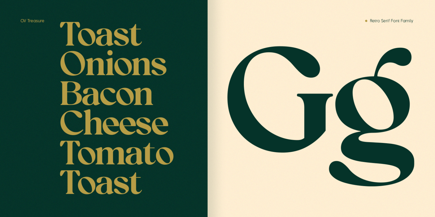 OV Treasure Font Poster #1