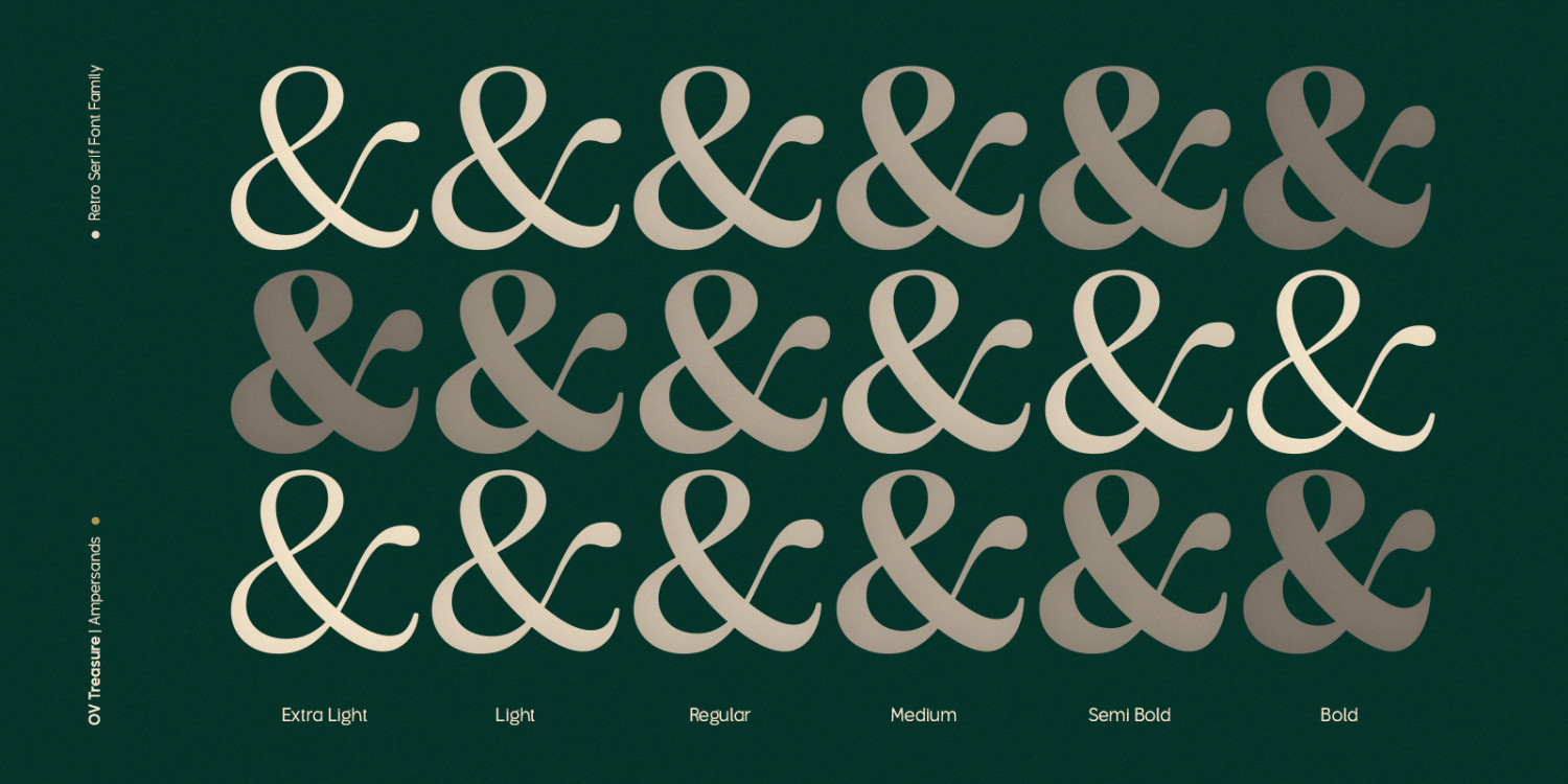 OV Treasure Font Poster #1