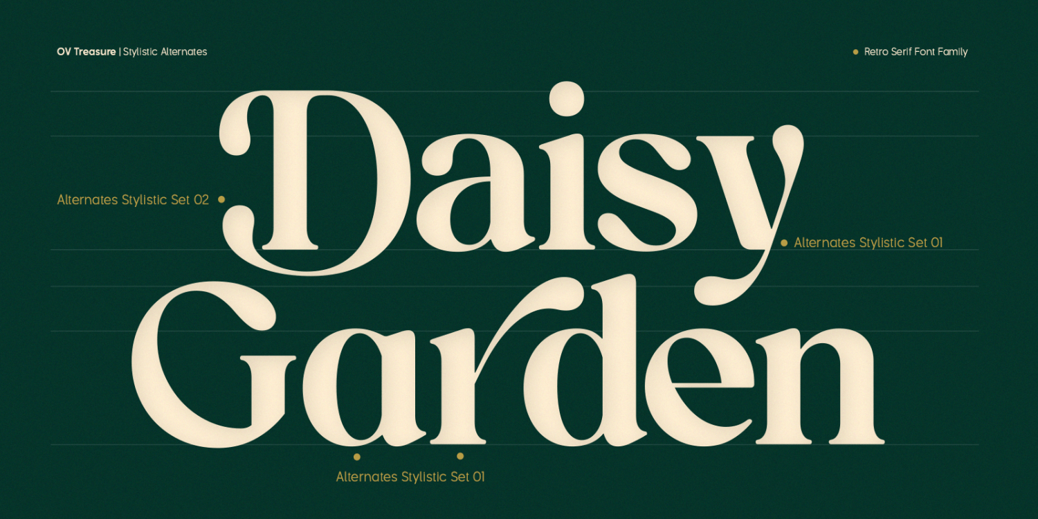 OV Treasure Font Poster #1