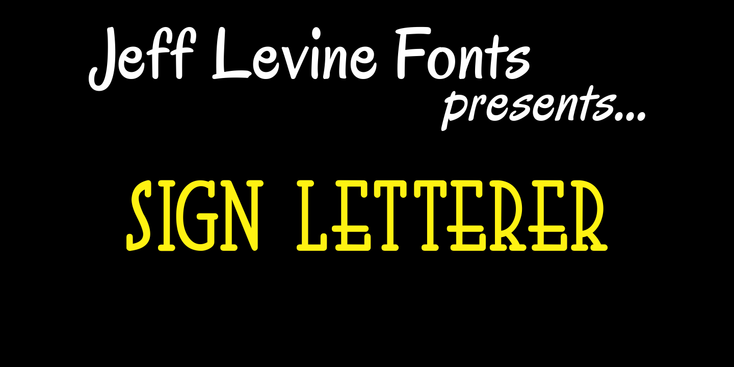 Sign Letterer Font Family Poster