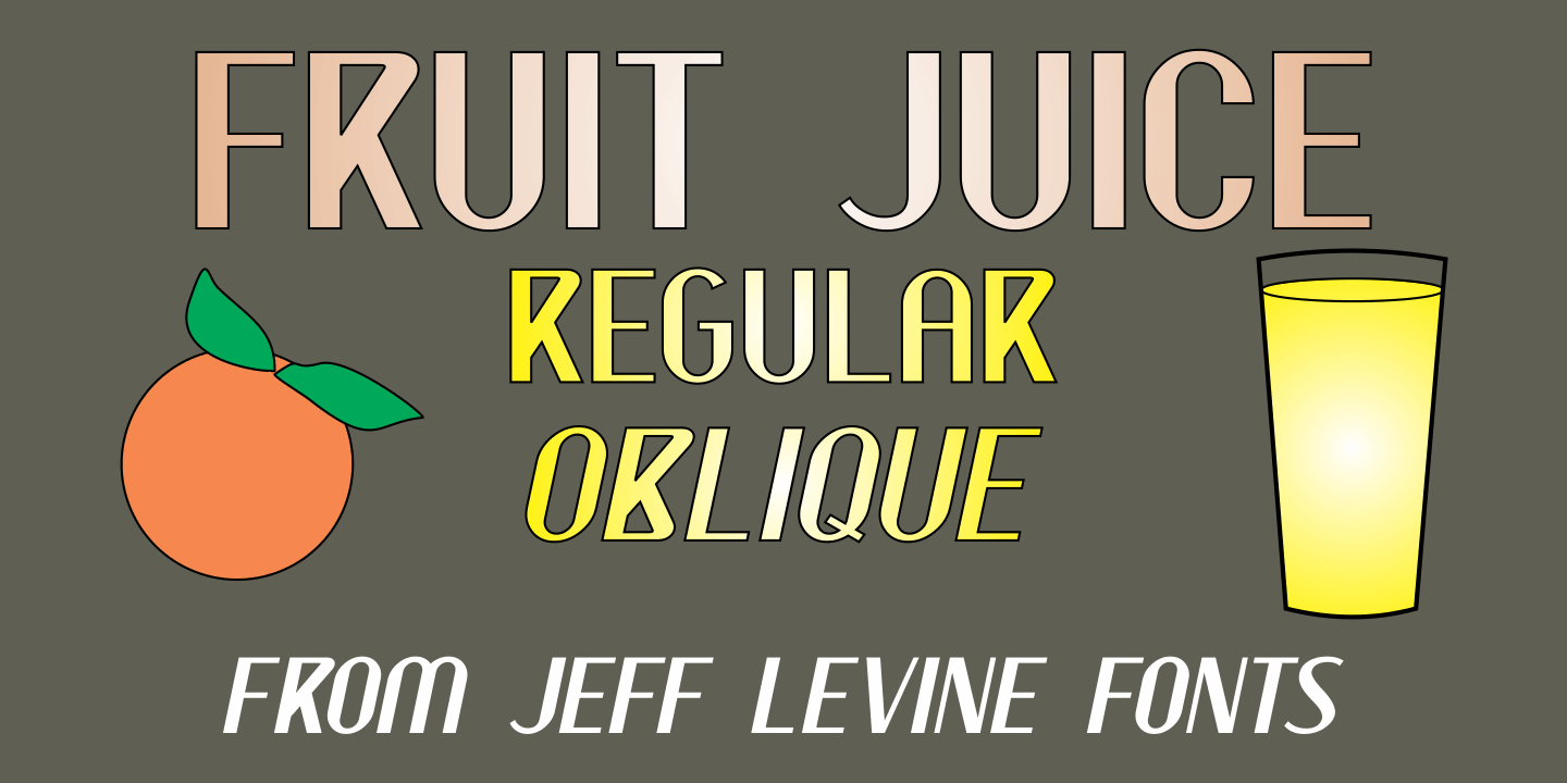 Fruit Juice Font Family Poster