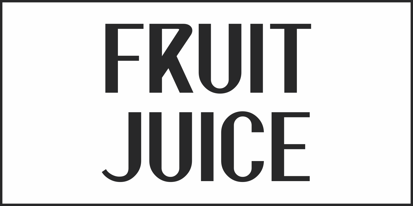 Fruit Juice Font Poster #1