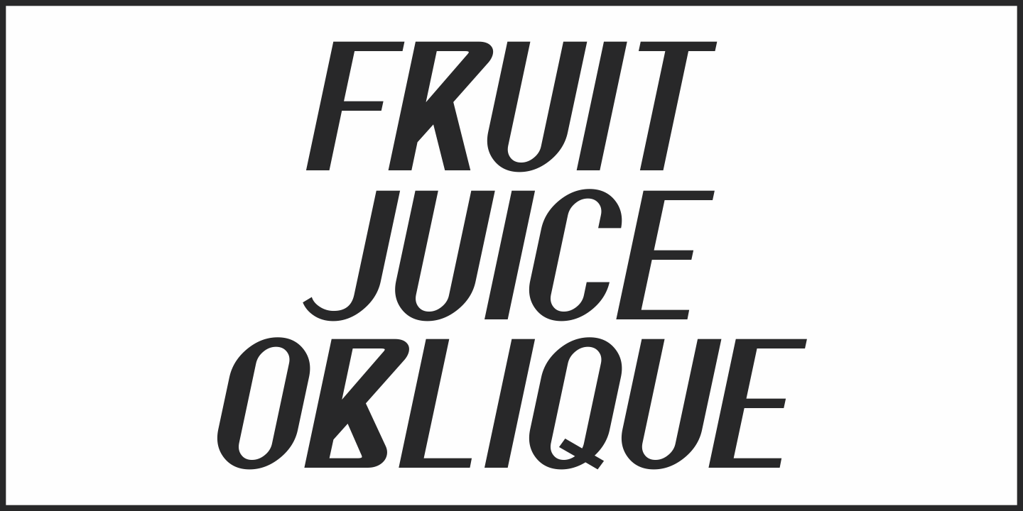 Fruit Juice Font Poster #1