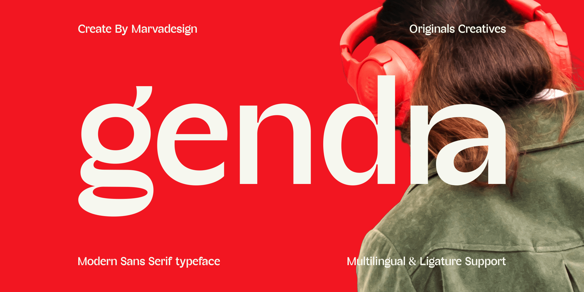 Ganda Lettering Design Gendra Font Family by Marvadesign | Font Bros