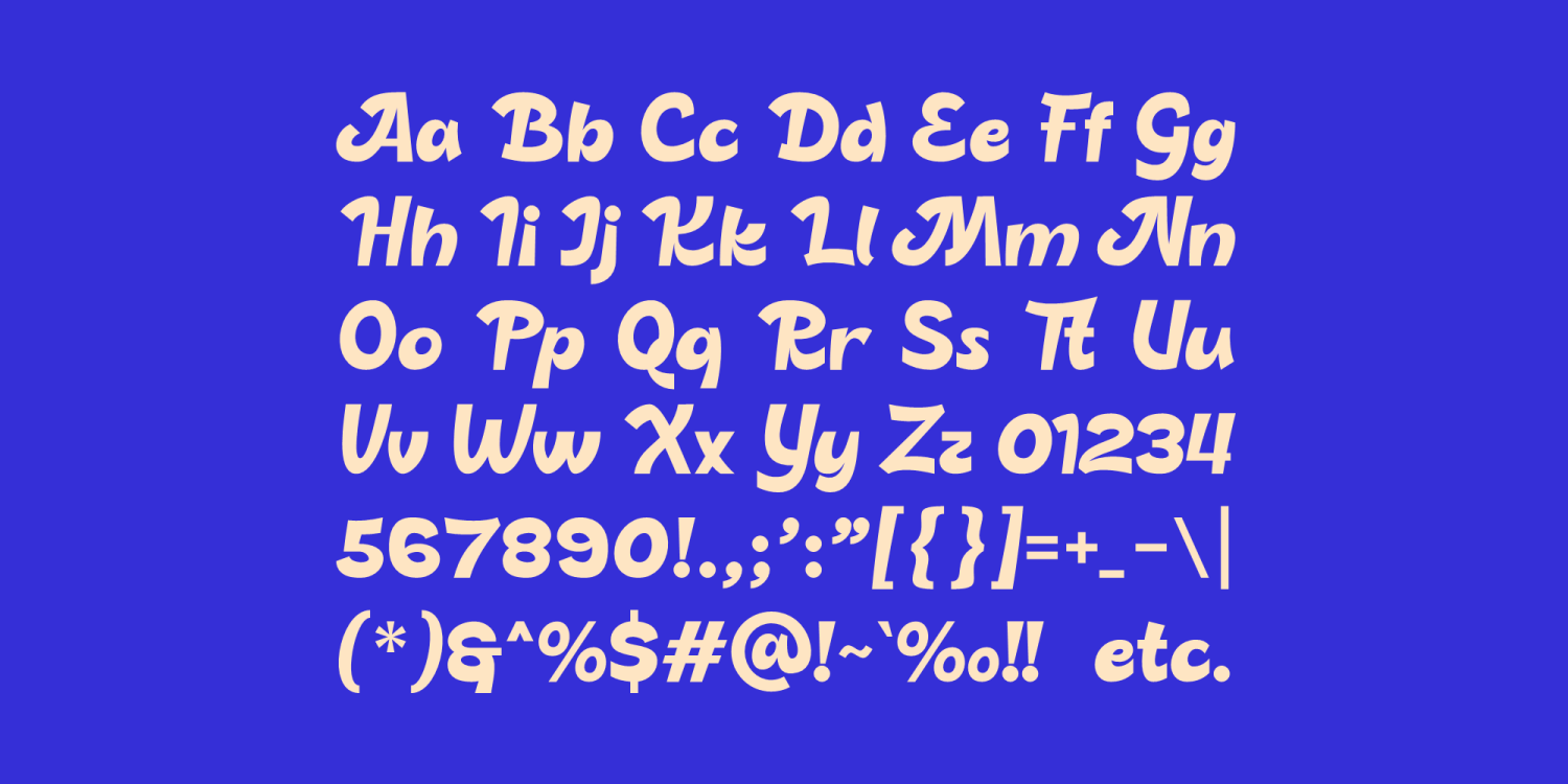 Bulgera Font Poster #1