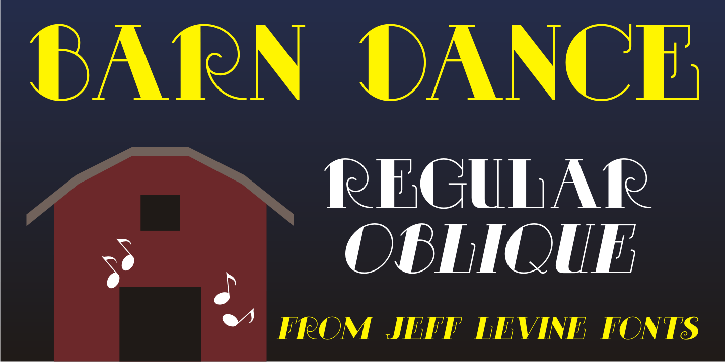 Barn Dance Font Poster #1