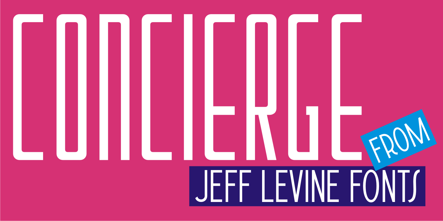 Concierge Font Poster #1