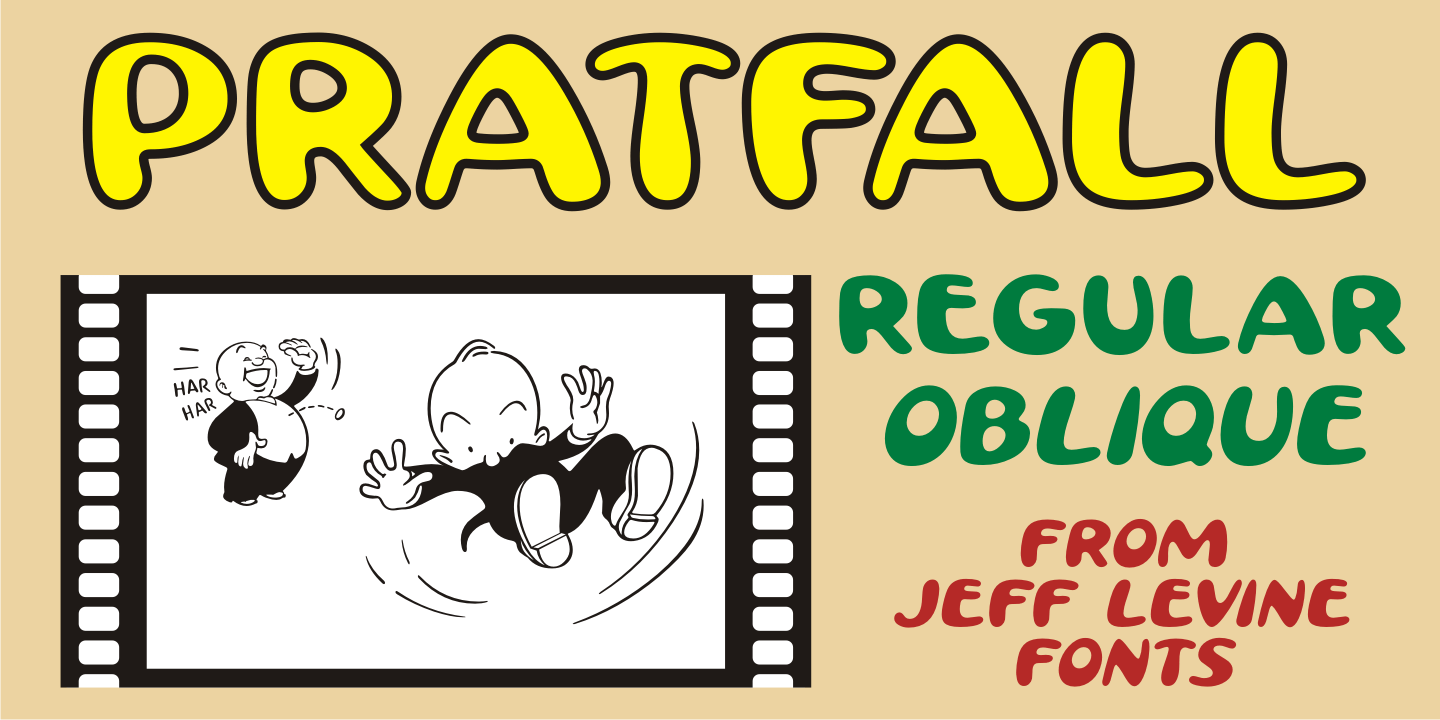 Pratfall Font Poster #1
