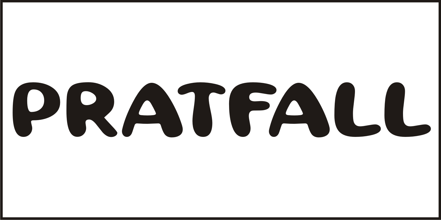 Pratfall Font Poster #1