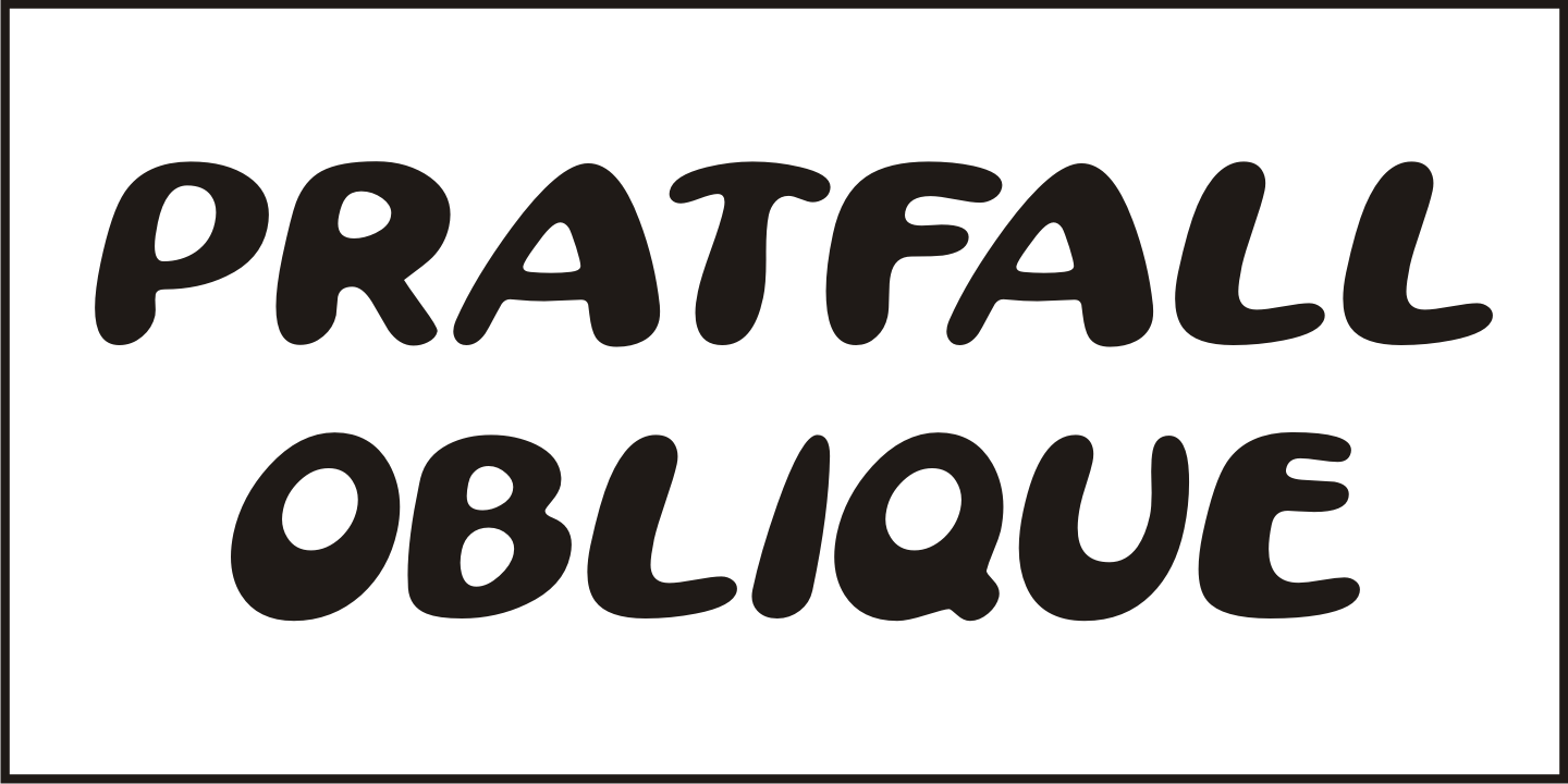 Pratfall Font Poster #1