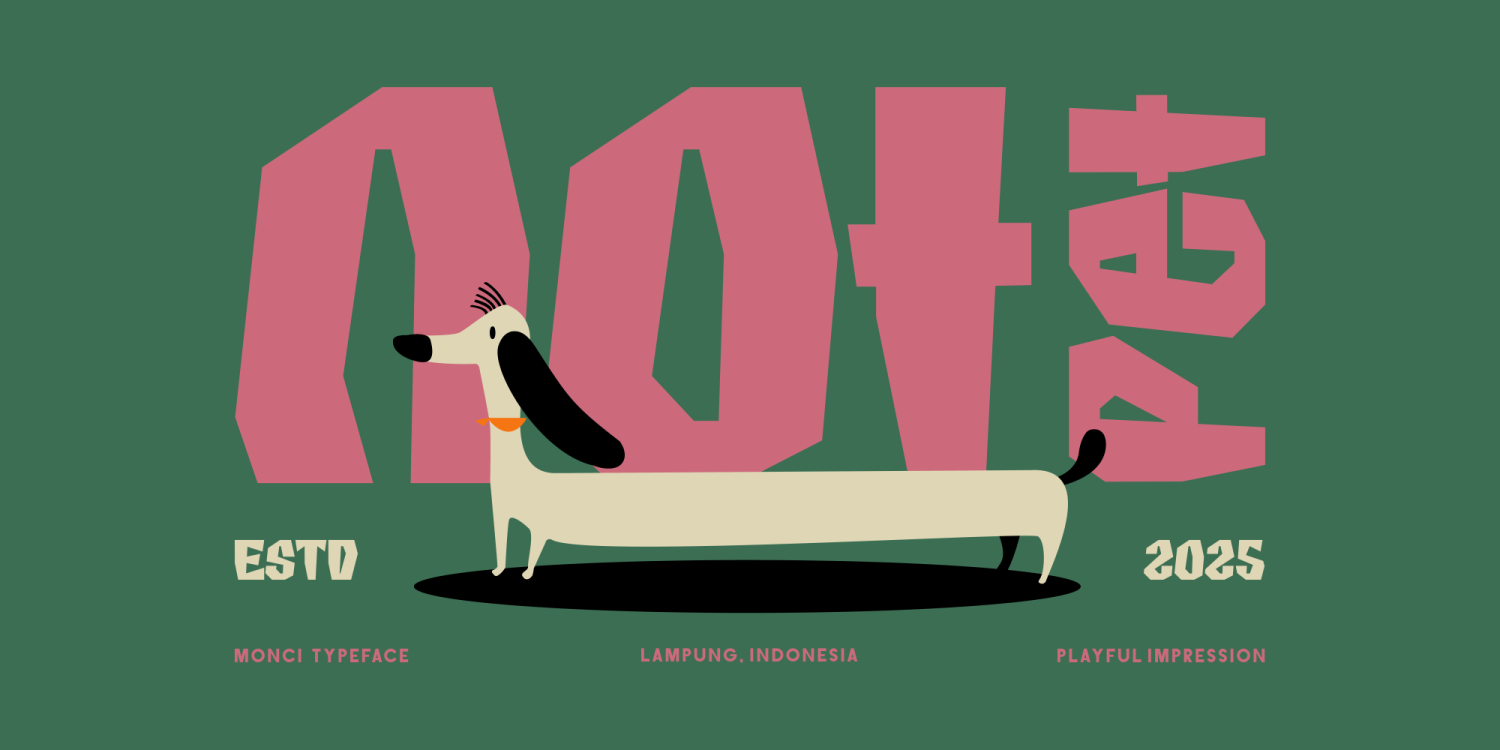 MONCI Regular Font Poster #4