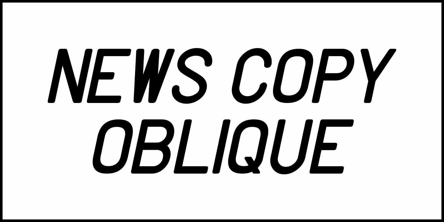 News Copy Font Poster #1