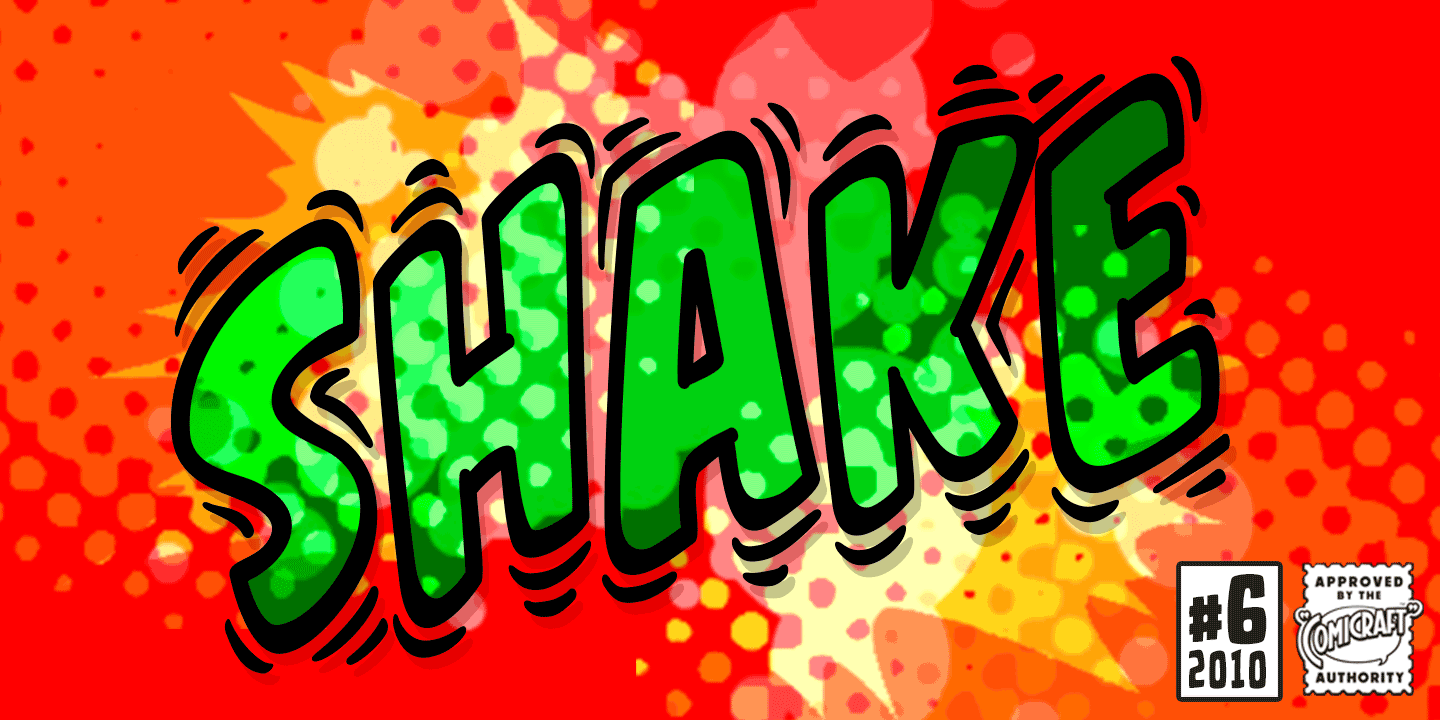 Shake Font Poster #1