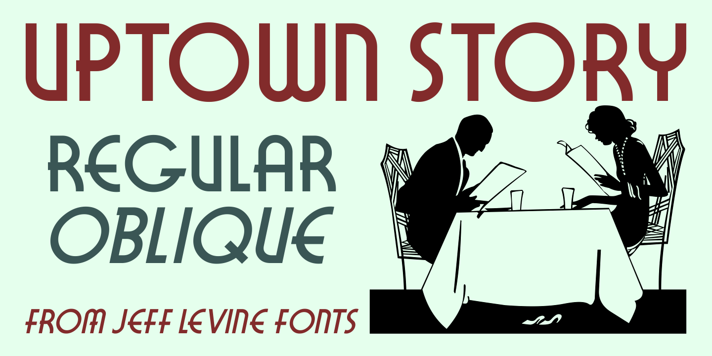 Uptown Story Font Poster #1