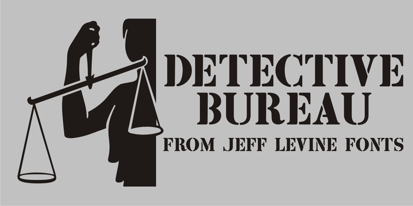 Detective Bureau Font Poster #1