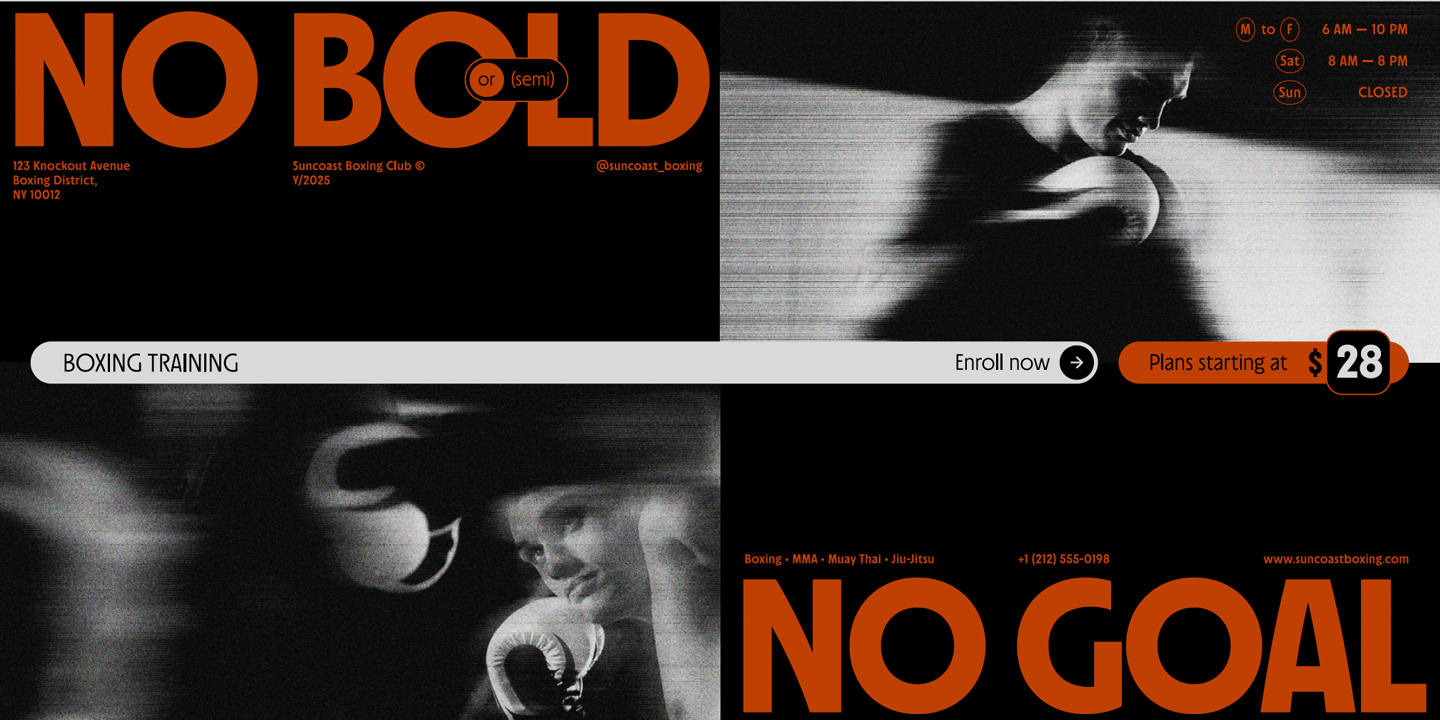 Suncoast Font Poster #1